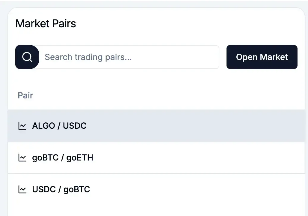 Market Pair screenshot